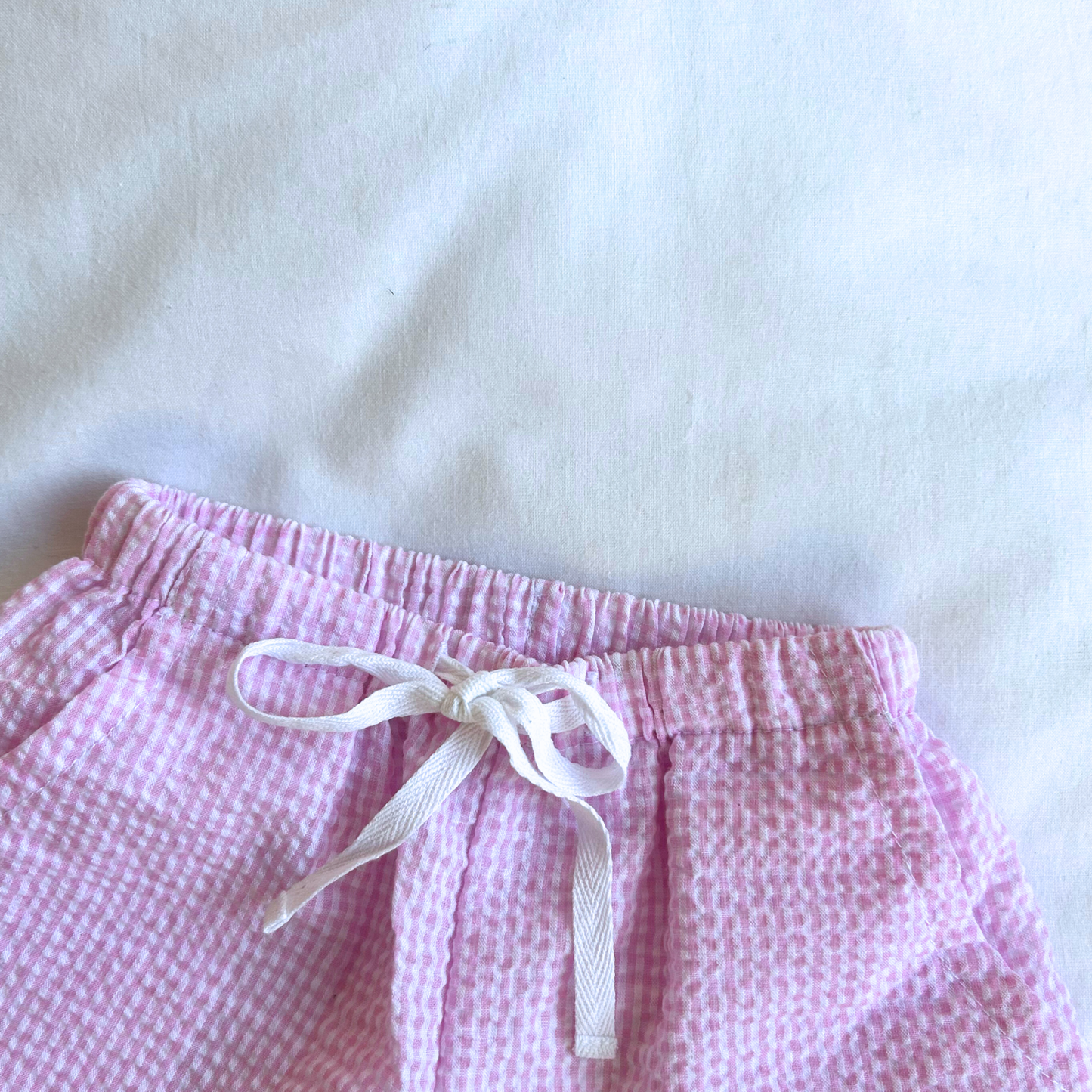 Seersucker Shorts - Rose Gingham