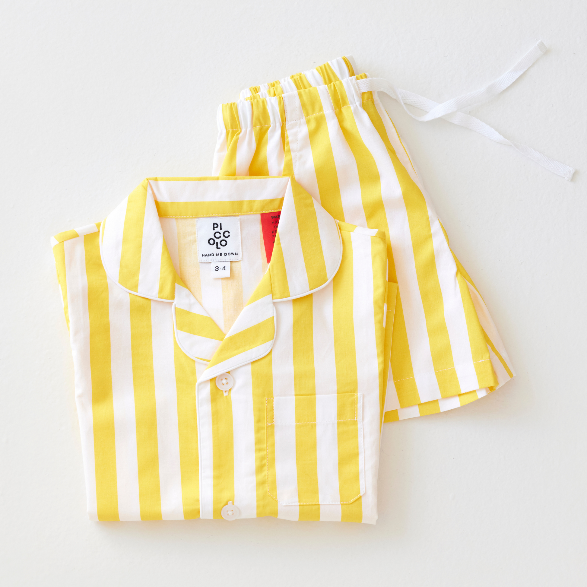 Summer Pyjama Set Sunshine Yellow – piccolo-kids - Main Image